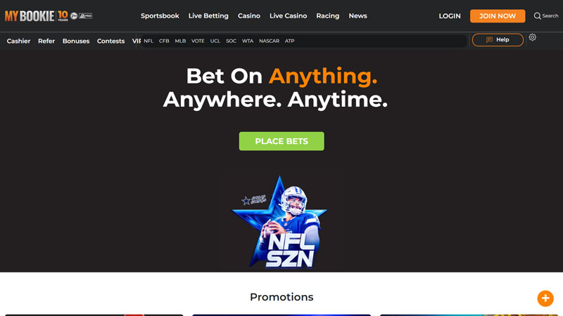 mybookie lobby screenshot