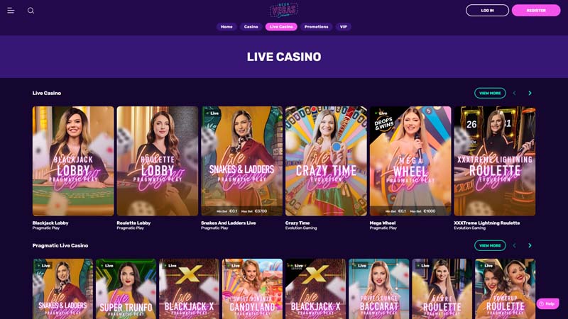 neon-vegas live screenshot