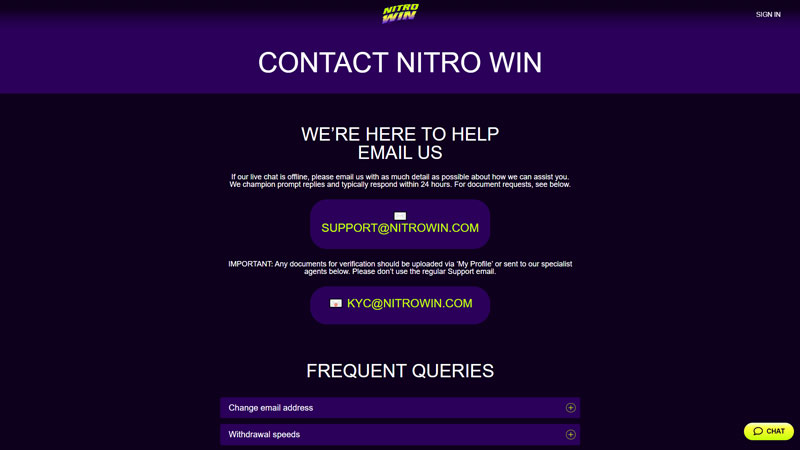 Thumbnail nitro-win support