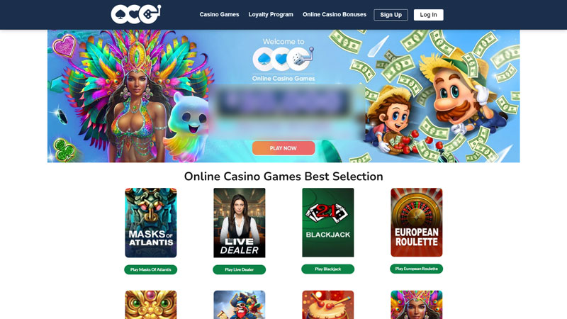 onlinecasinogames lobby screenshot