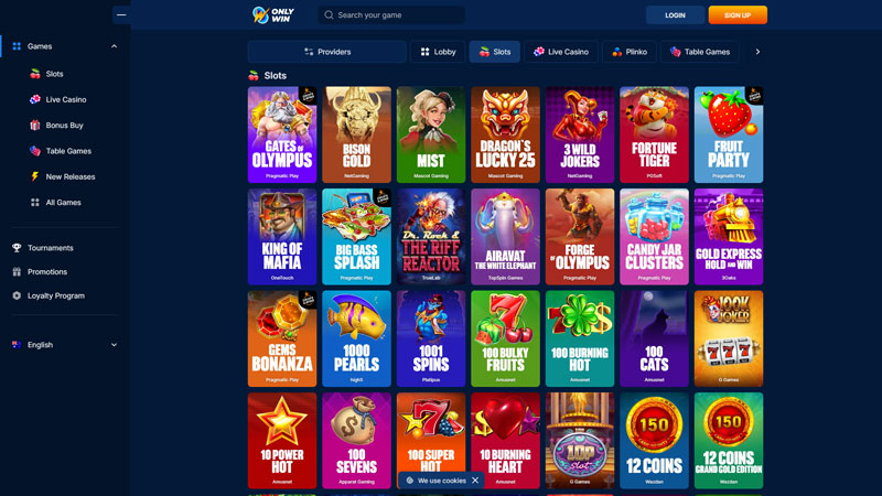 onlywin slots screenshot