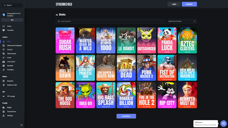 otherworld slots screenshot