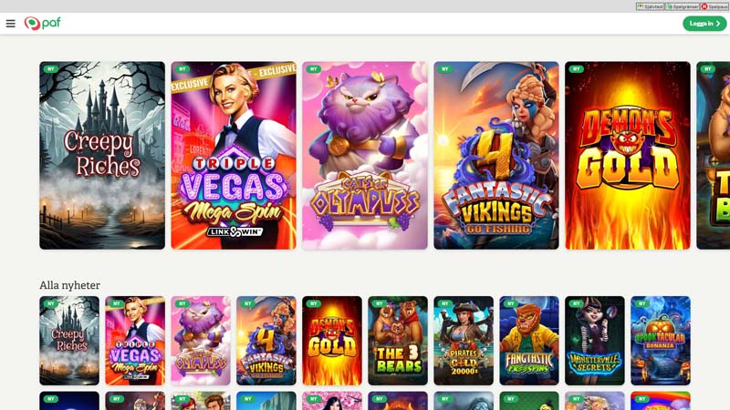 paf-casino slots screenshot