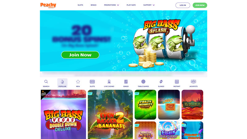 peachy-games lobby screenshot