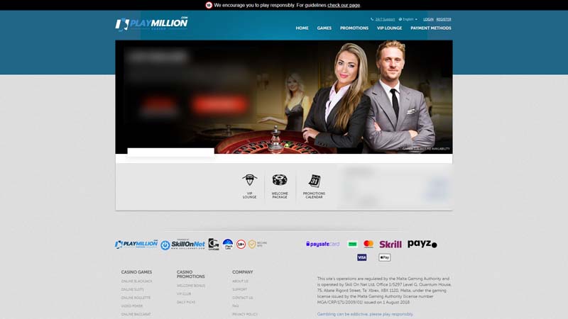 play-million-casino live screenshot