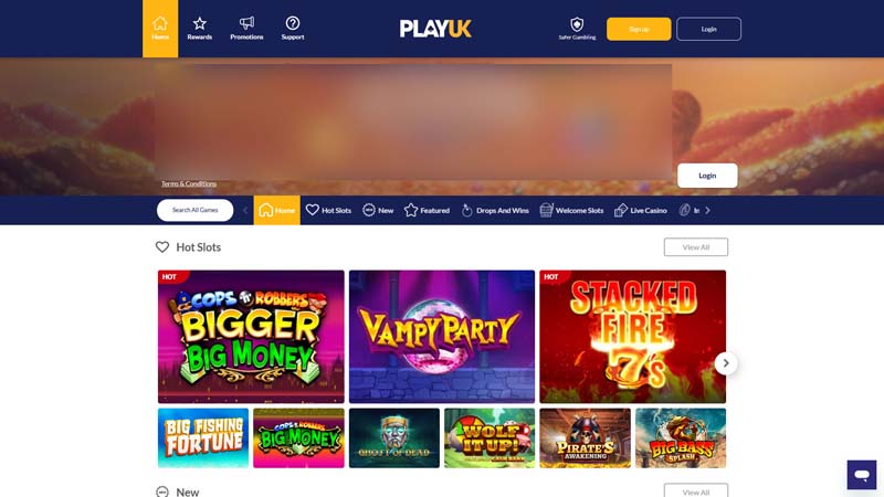 play-uk-casino lobby screenshot