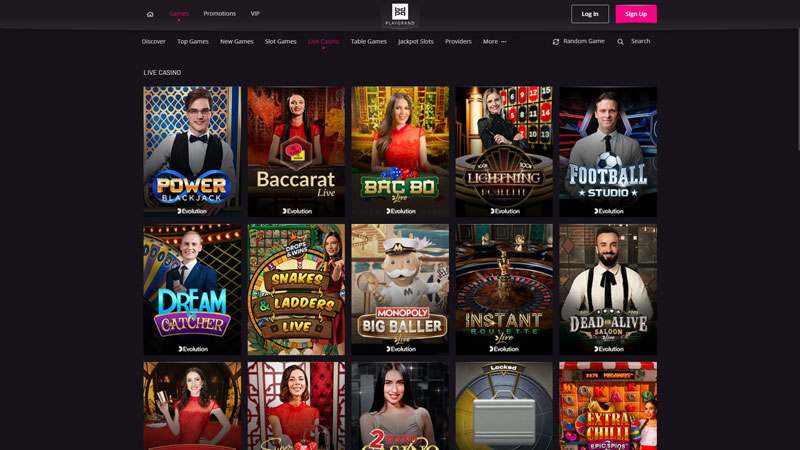 playgrand-casino live screenshot