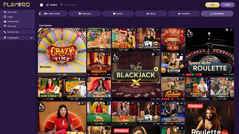 playoro live screenshot