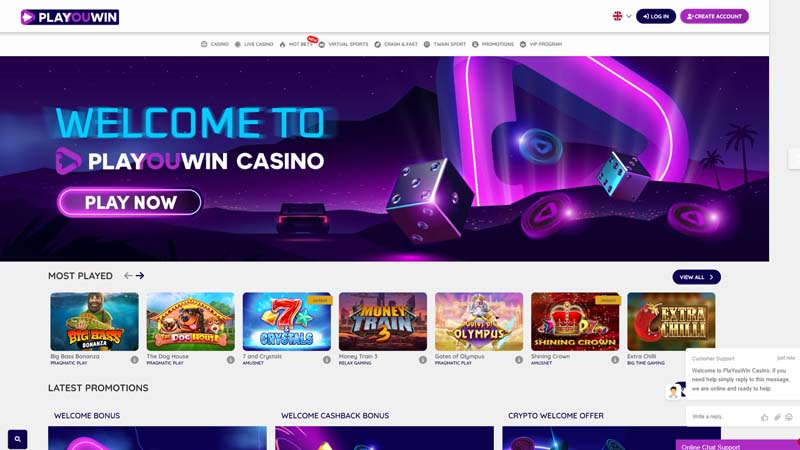 playouwin lobby screenshot