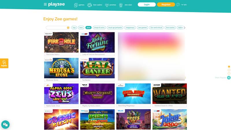 playzee-casino slots screenshot