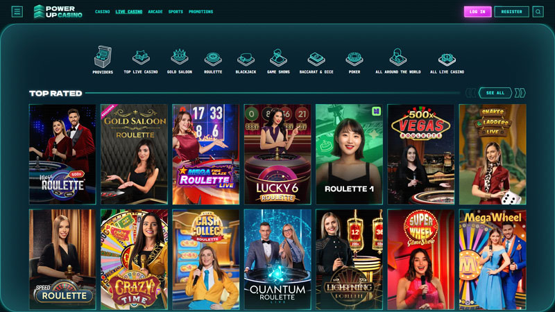 powerupcasino live screenshot