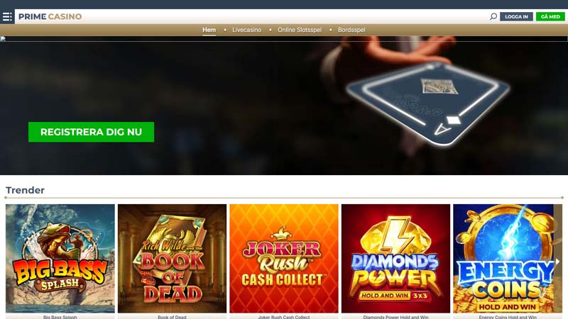 prime-casino lobby screenshot