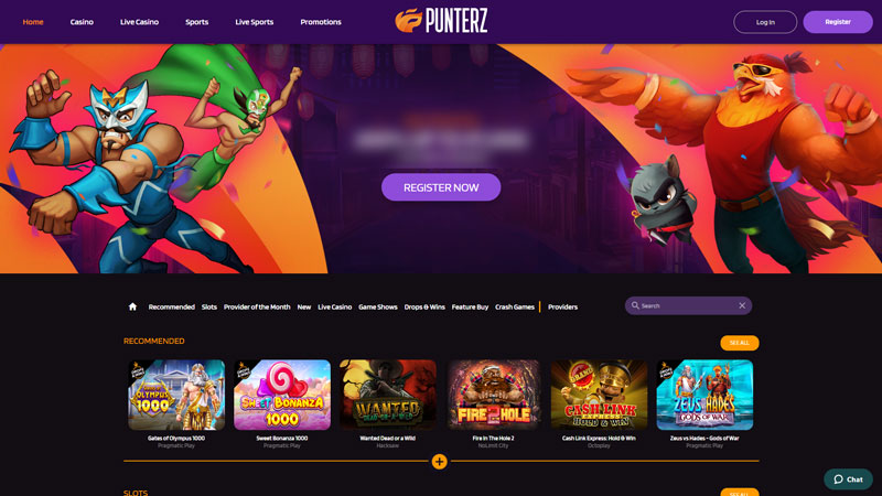punterz lobby screenshot