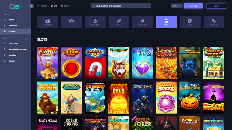 q88bets slots screenshot