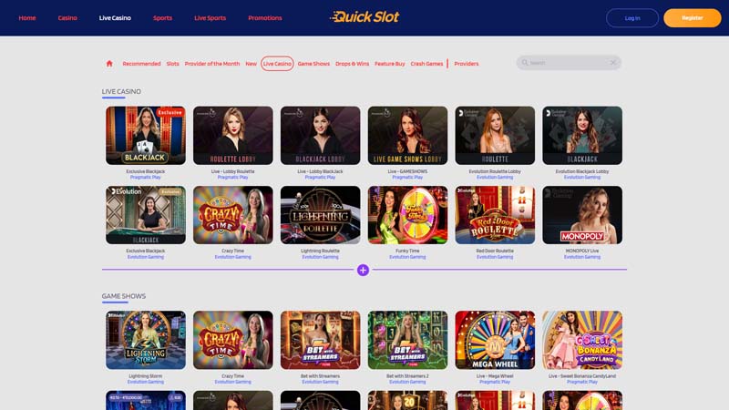 quickslot live screenshot