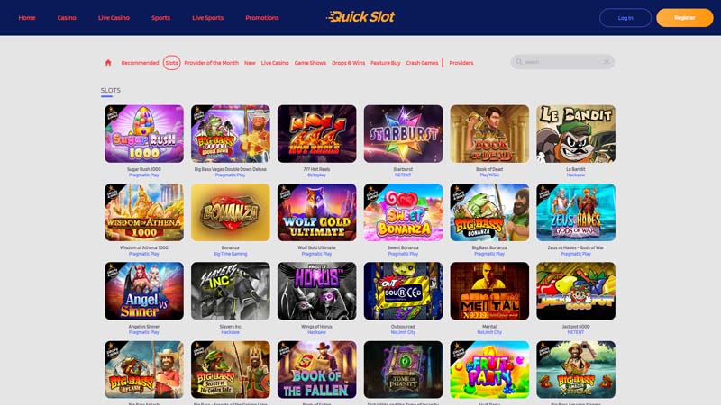 quickslot slots screenshot