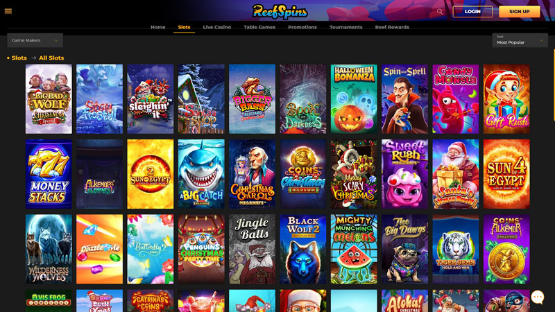 reefspins slots screenshot