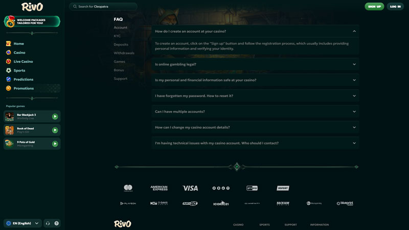 Thumbnail rivo support