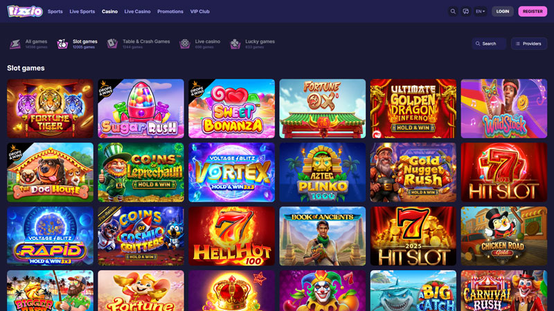 rizzio slots screenshot