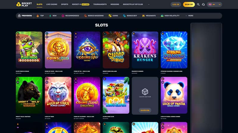 rocketplay slots screenshot
