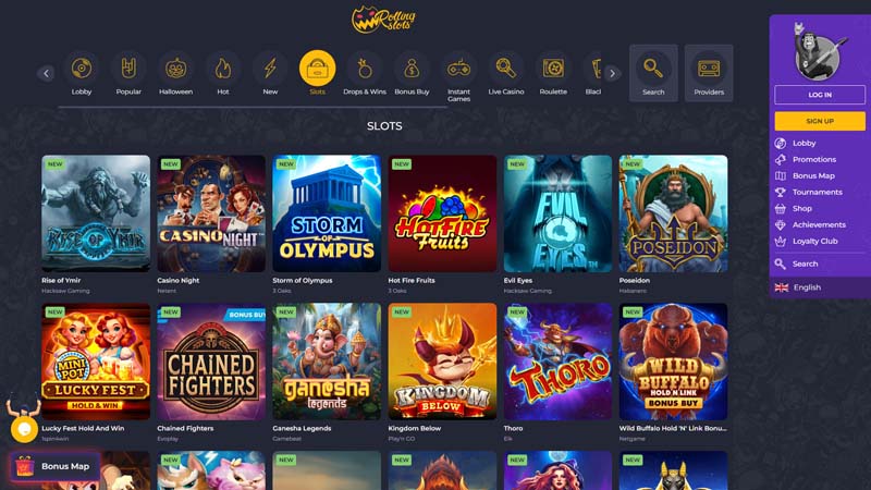 rollingslots slots screenshot