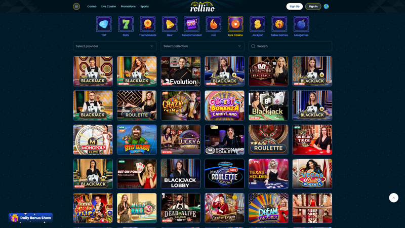 rollino live screenshot