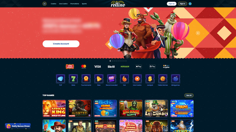 rollino lobby screenshot
