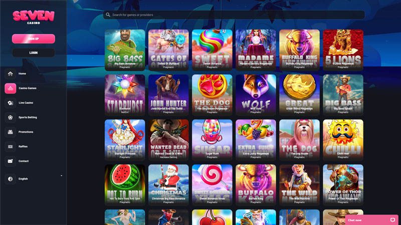 seven-casino slots screenshot