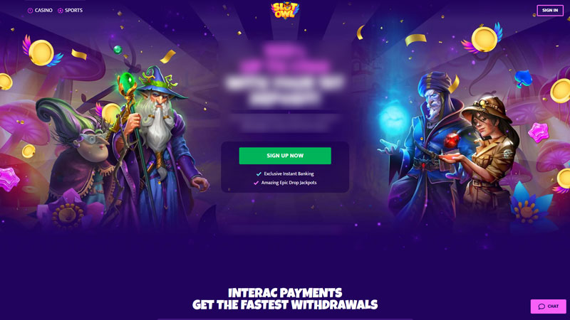 slot-owl lobby screenshot