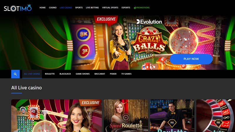 slotimo live screenshot