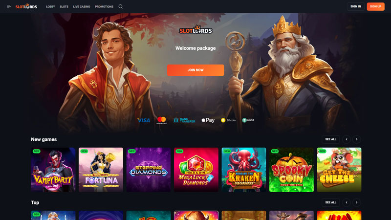 slotlords lobby screenshot