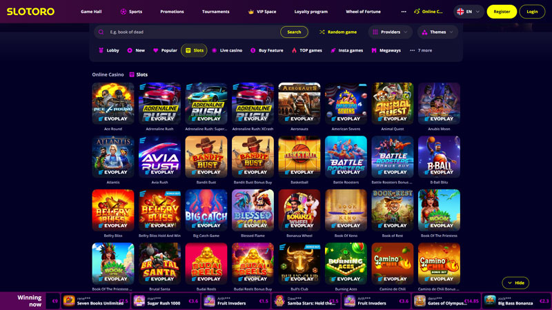 slotoro slots screenshot