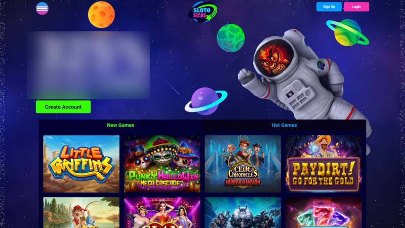 slotostars lobby screenshot