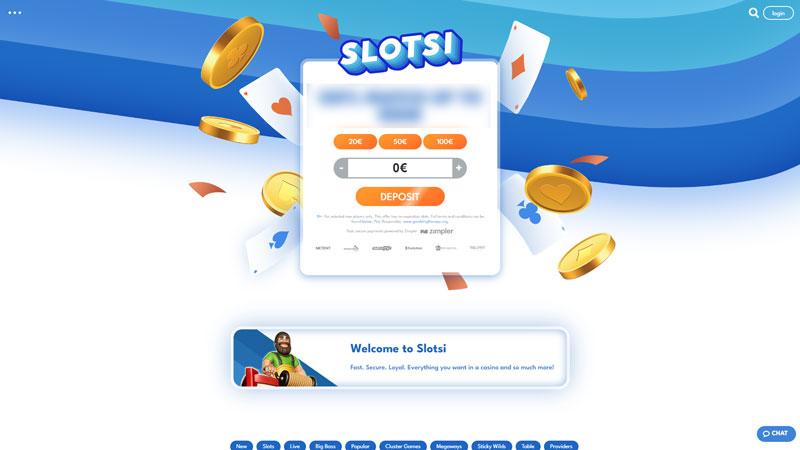 slotsi lobby screenshot