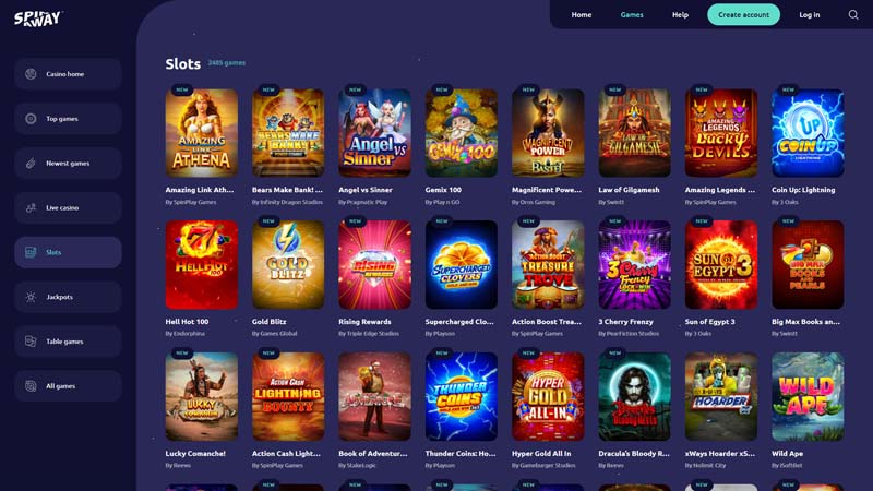 spin-away slots screenshot