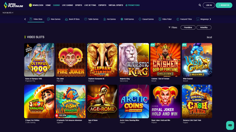 spin-platinum slots screenshot