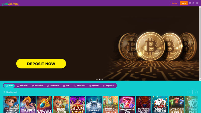 spin-samba lobby screenshot