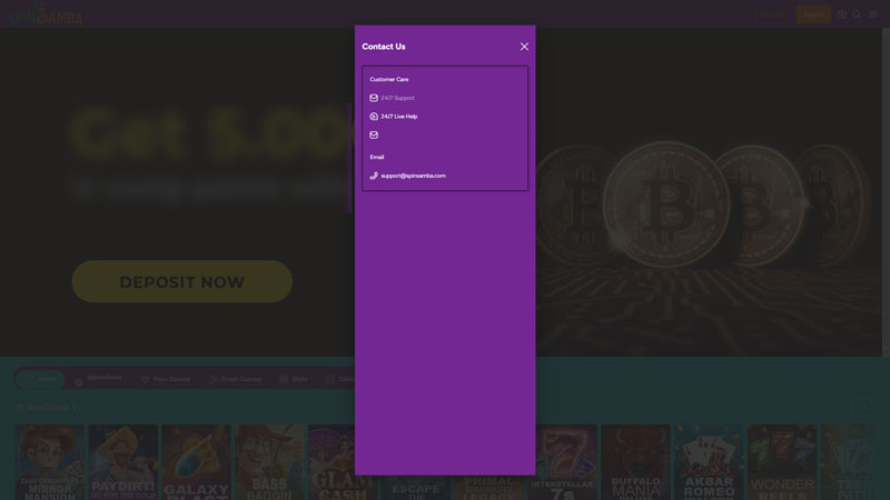 spin-samba support screenshot