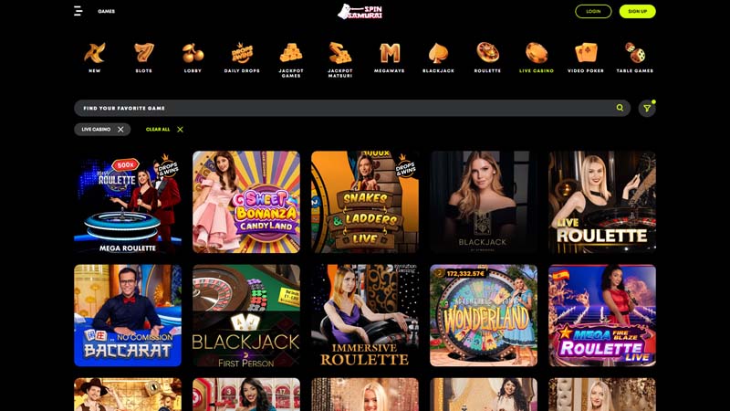 spin-samurai live screenshot