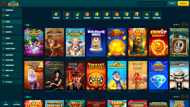 spinanga slots screenshot