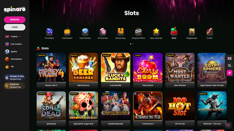 spinaro slots screenshot