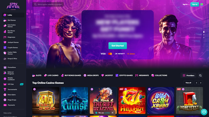 spinfever lobby screenshot