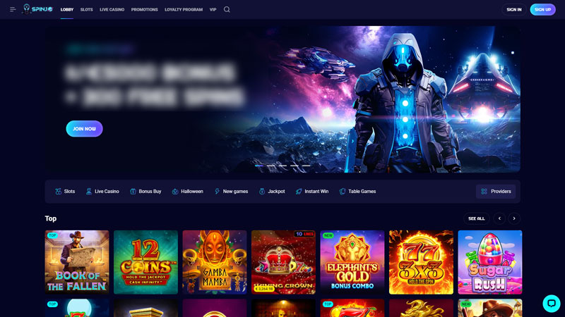 spinjo lobby screenshot