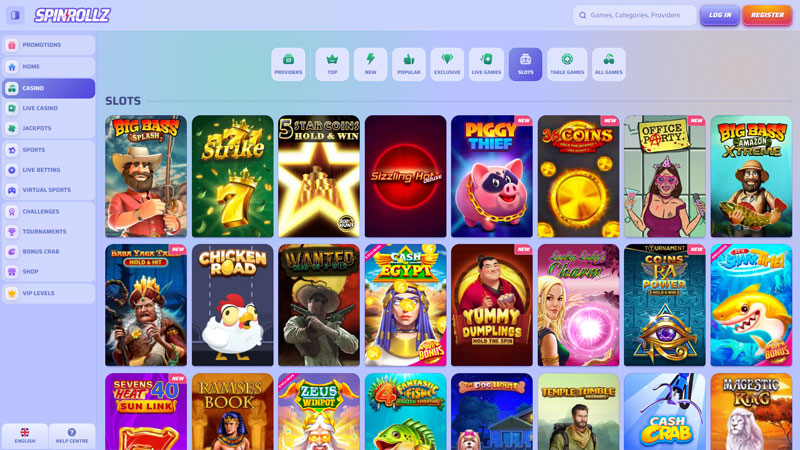 spinrollz slots screenshot