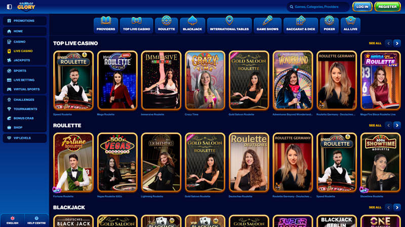 spins-of-glory live screenshot