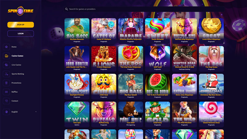 spintime slots screenshot