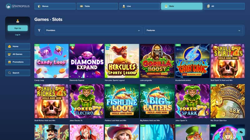 spintropolis-casino slots screenshot