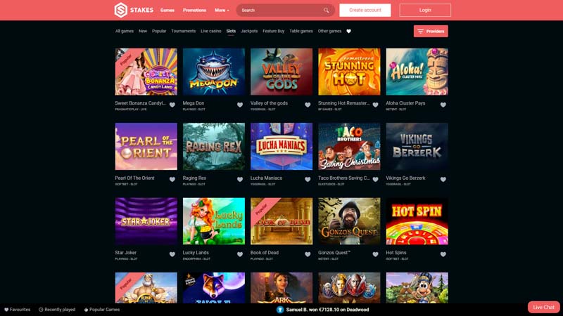 stakes slots screenshot