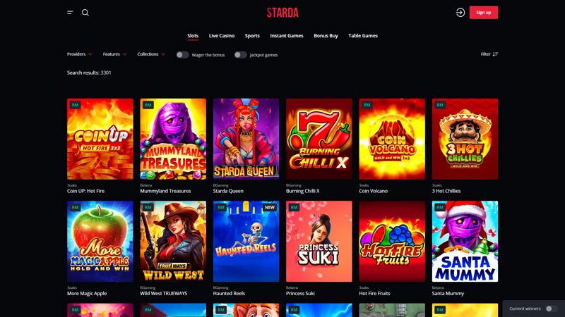 starda slots screenshot