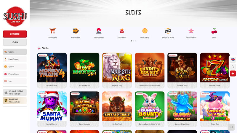 sushi-casino slots screenshot